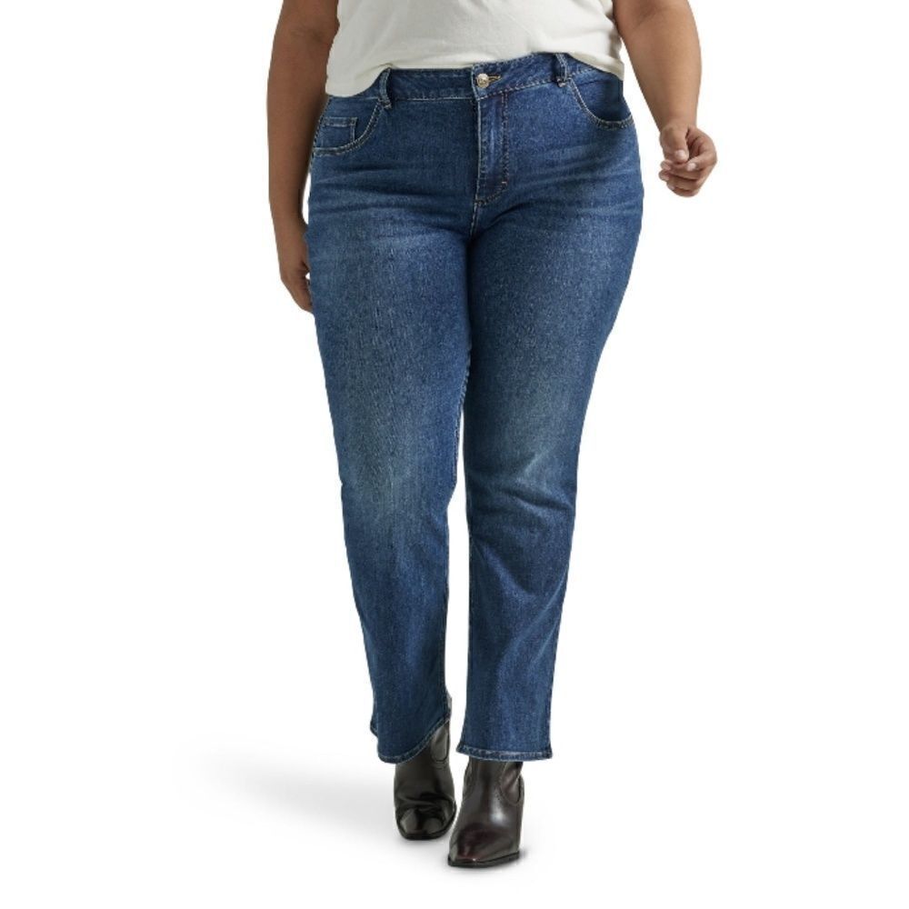 Lee Plus Midrise Comfy Bootcut Denim Jeans Pants Size 26W M